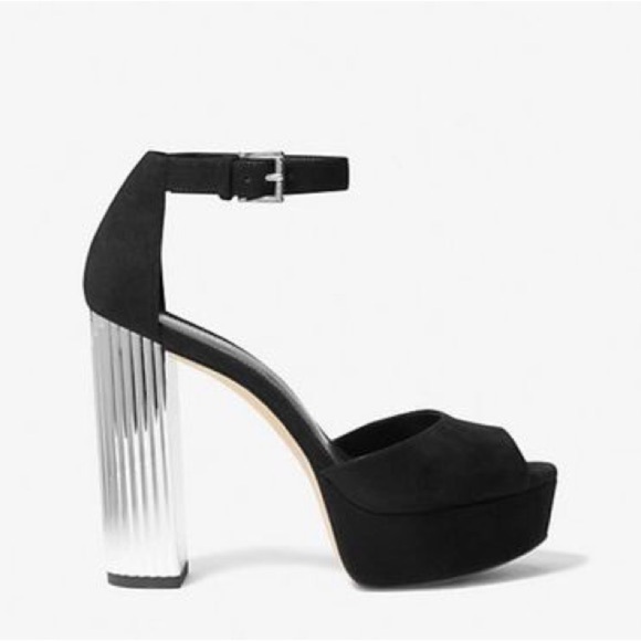 BNWT Michael Kors Suede Platform Sandals – Size 8 - Picture 1 of 6
